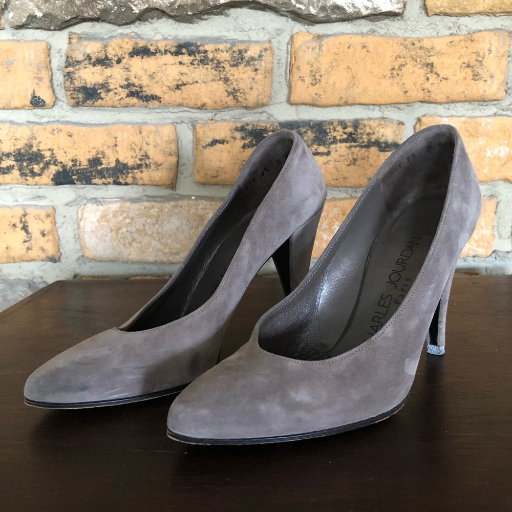 Charles Jourdan vintage suede heels